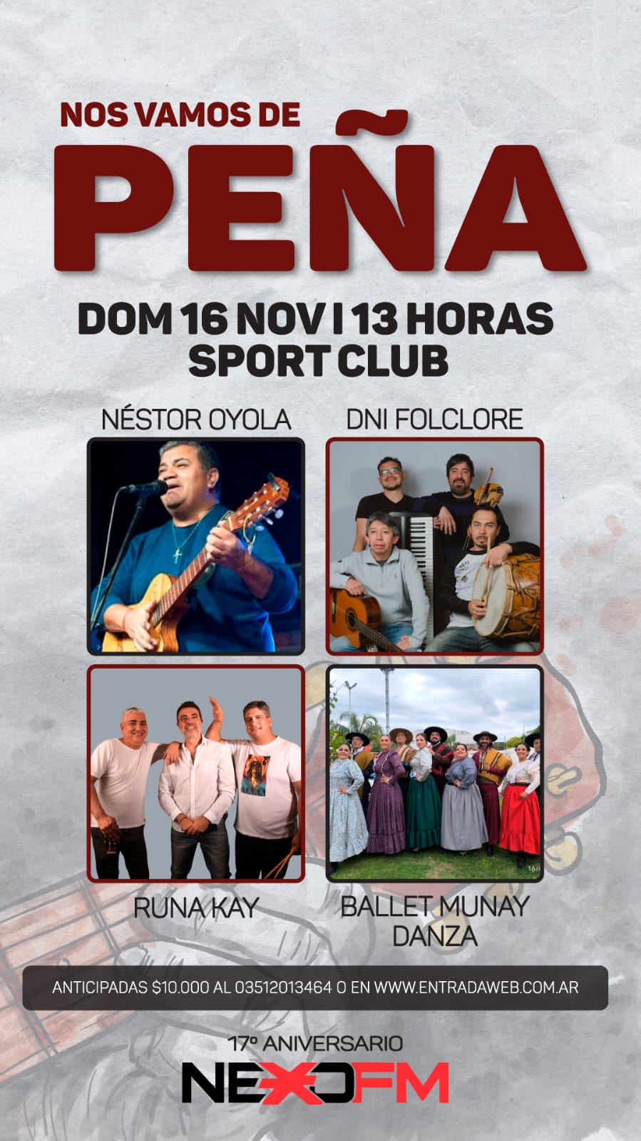 Se viene la Peña y la anticipamos con DNI Folklore