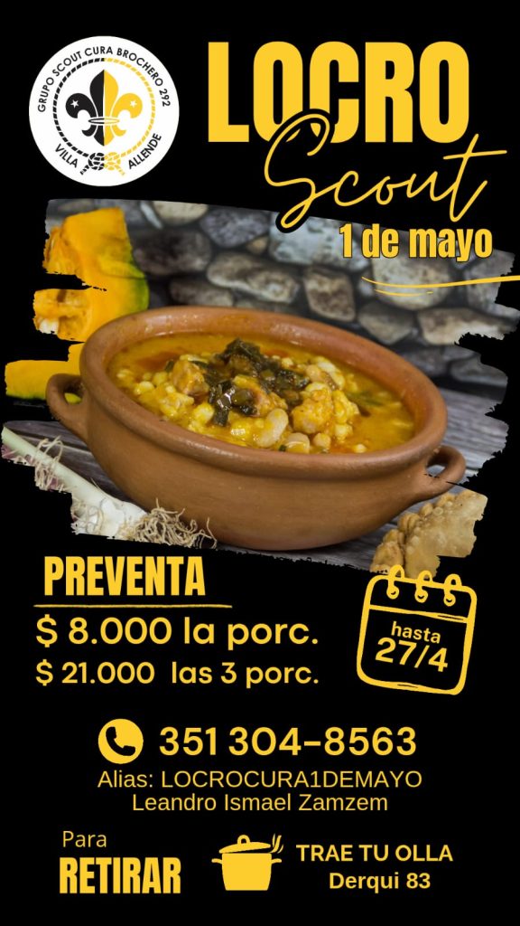 Locro solidario en Sierras Chicas: cuando el 1° de mayo se cocina con compromiso y comunidad