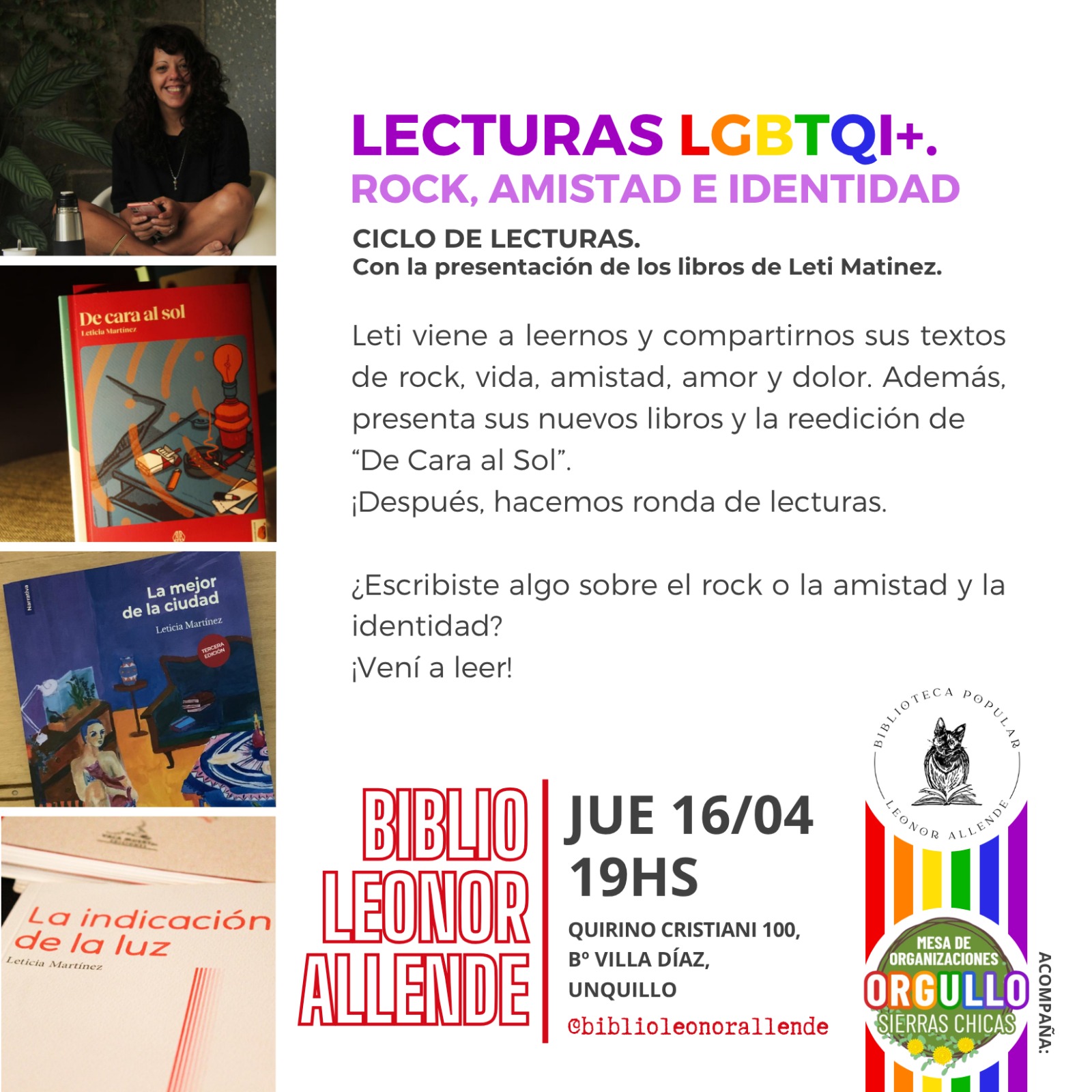 Lecturas que encienden: rock, identidad y encuentro en Unquillo