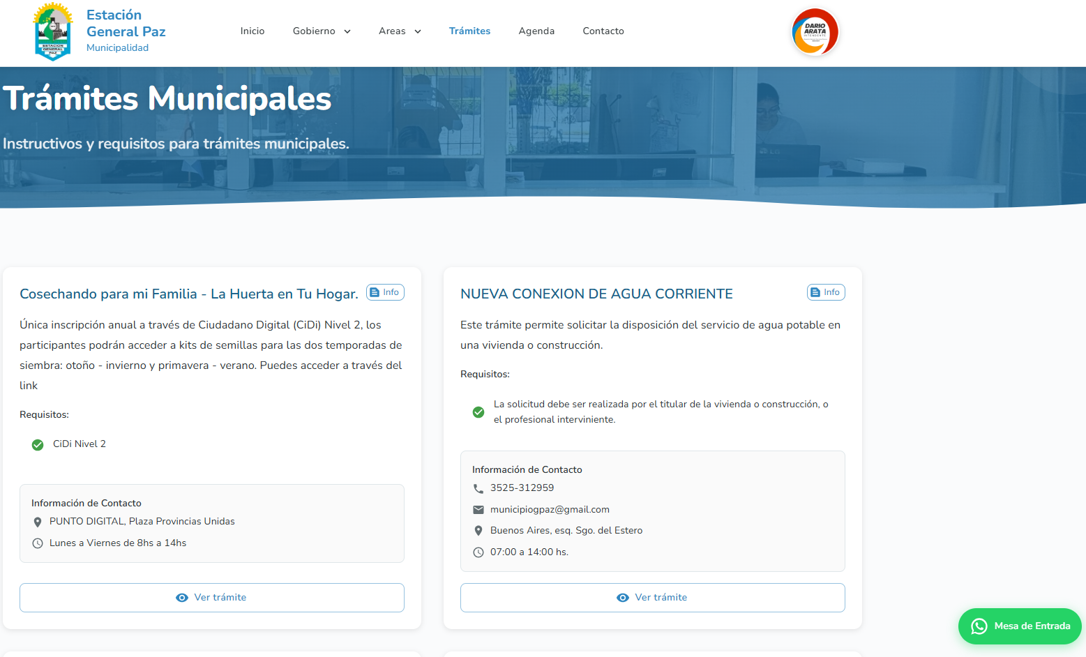 Estación General Paz estrena web y acerca el municipio a los vecinos