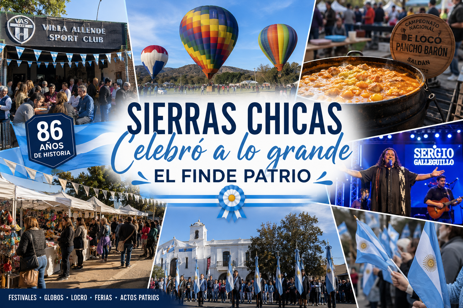 Sierras Chicas celebró a lo grande el finde patrio