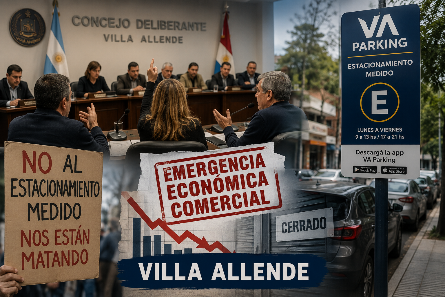 La crisis comercial llegó al Concejo