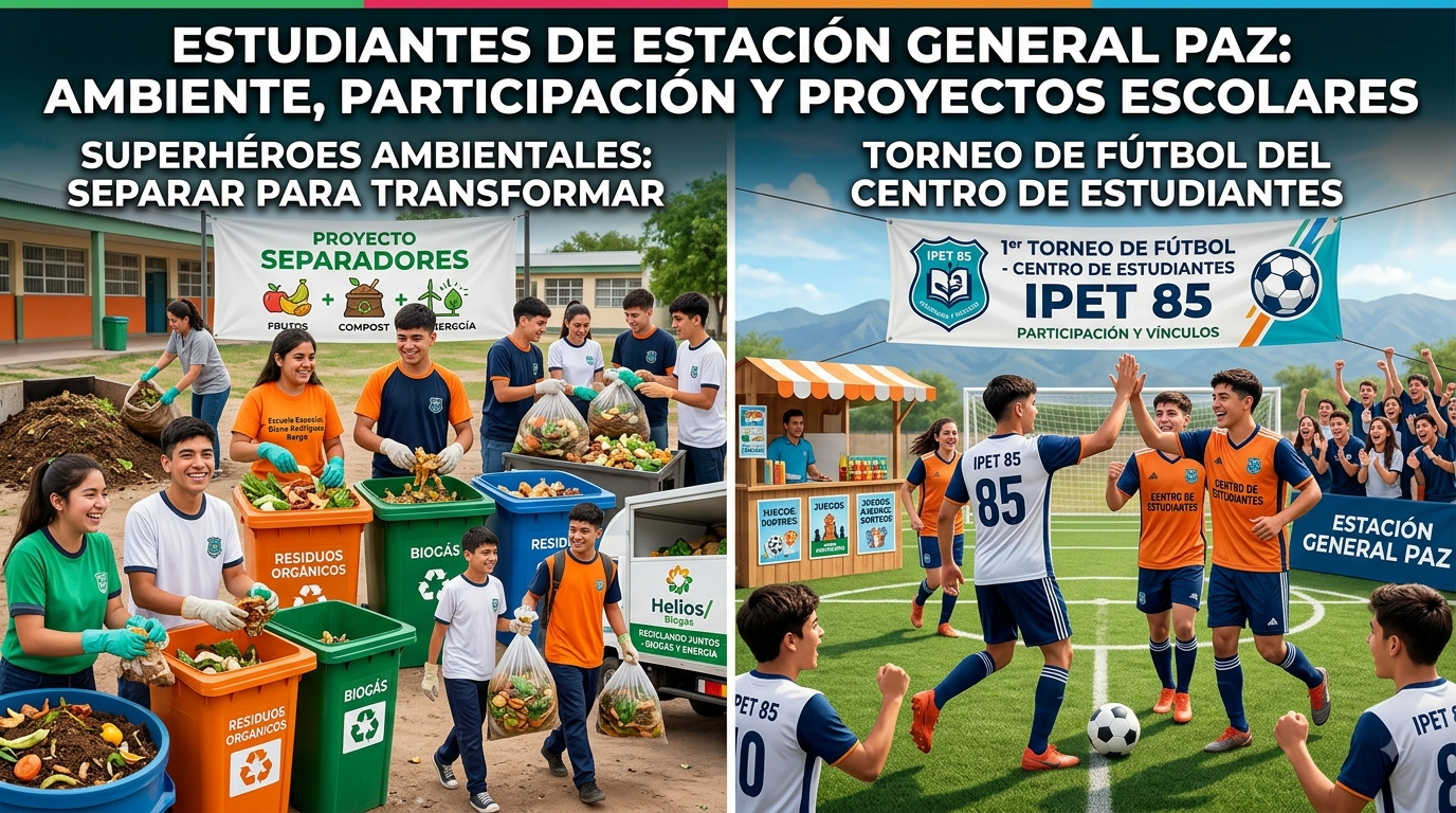Estudiantes de Estación General Paz: ambiente, participación y proyectos que nacen en las escuelas
