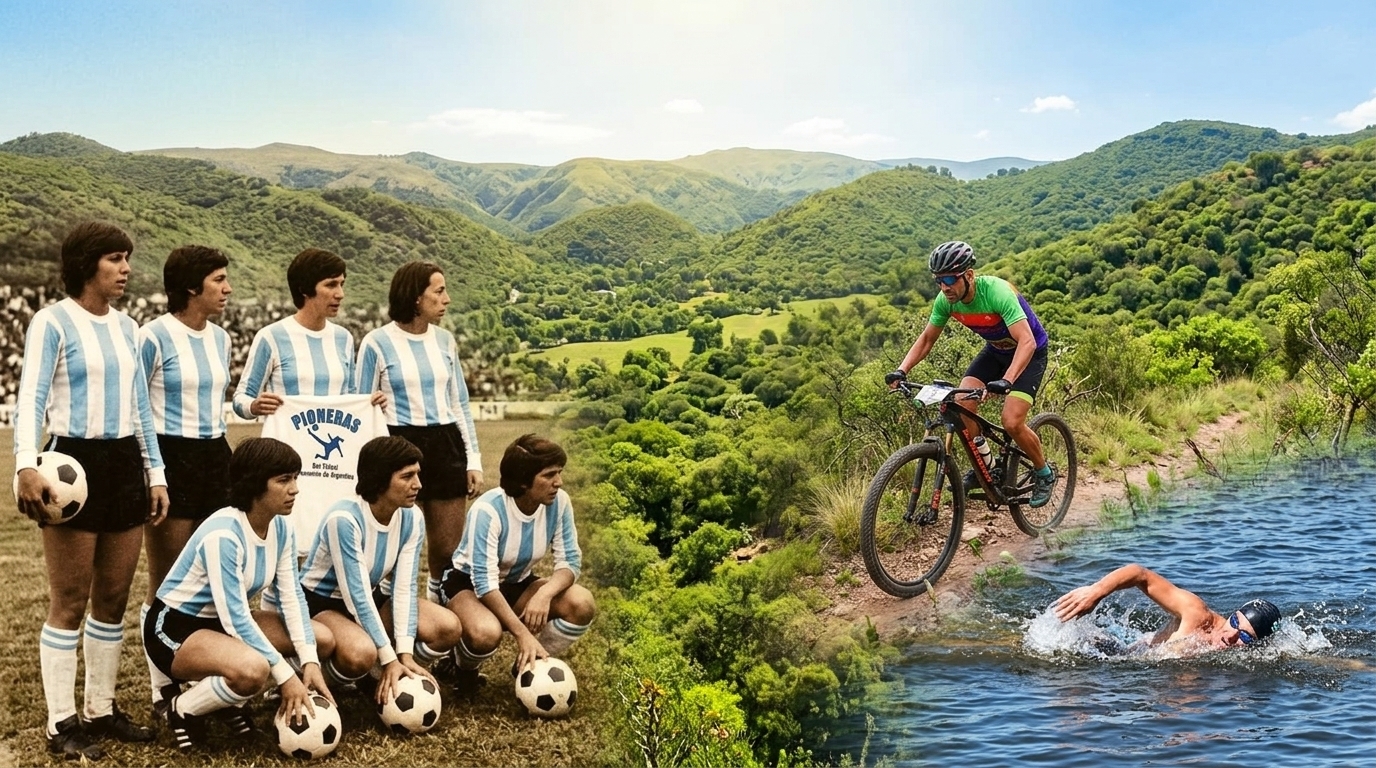 Río Ceballos a puro deporte: de las pioneras del fútbol a un desafío entre sierras