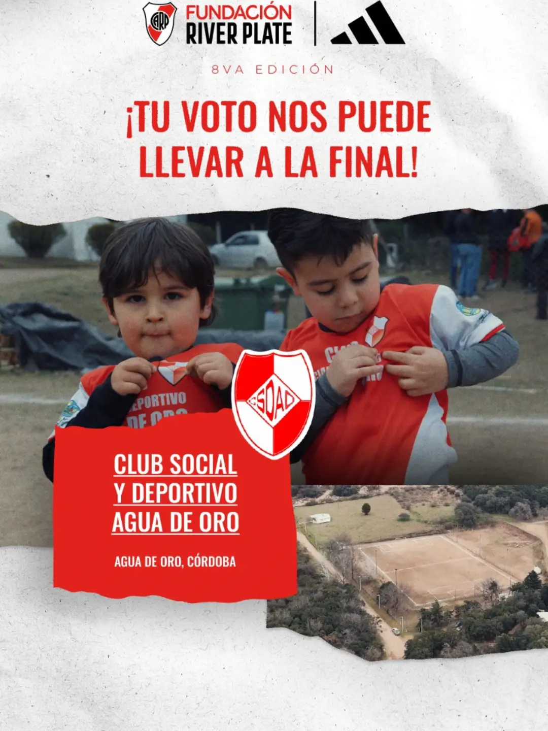Agua de Oro sueña en grande: el club va por el Premio Fundación River