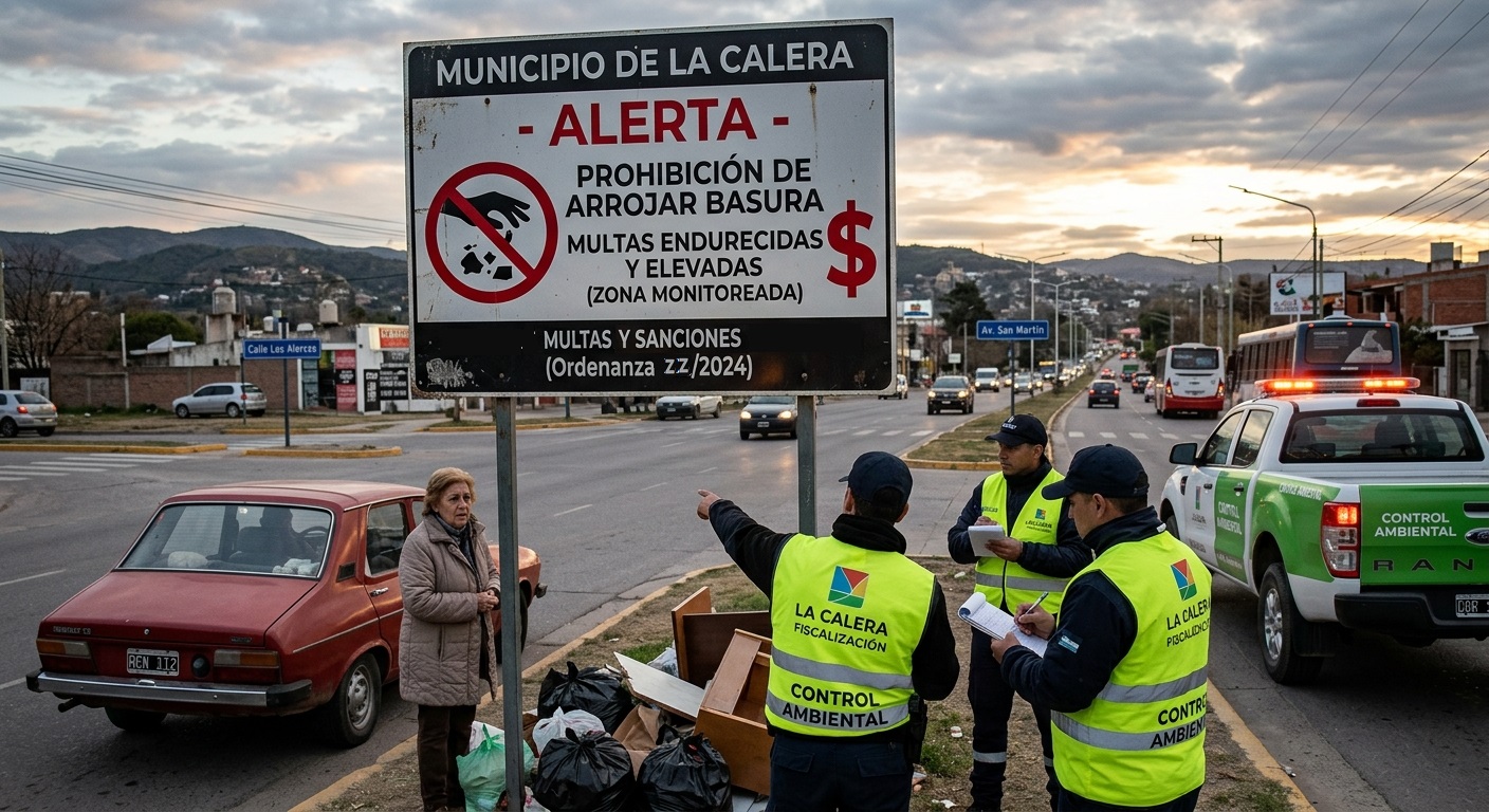 Basura cara: La Calera pone multas de hasta $25 millones